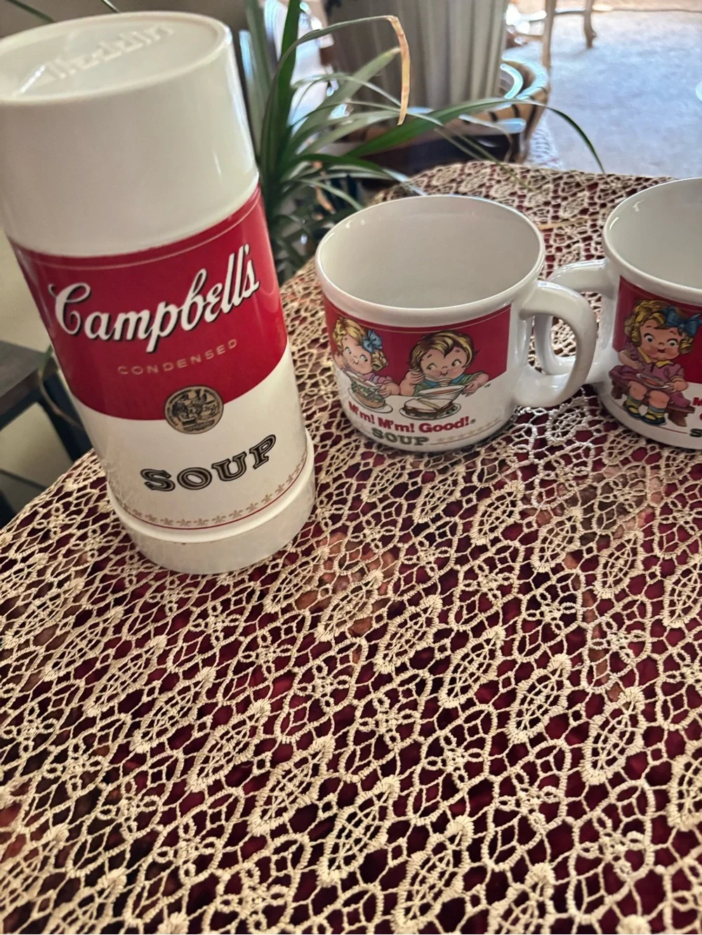 Campbell's Red & White Soup Mug and Shaker Set - Retro Kitchen Drinkware